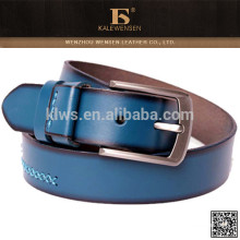 2015 wettbewerbsfähige heiße Produkt blauen leichten Ledergürtel